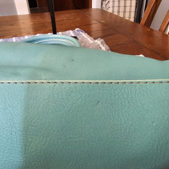 Marc Jacobs Vintage Tiffany Blue Leather Satchel and Dustbag Set - Picture 7 of 16